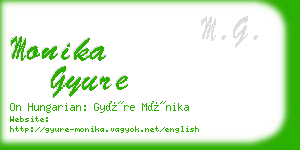 monika gyure business card